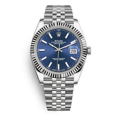Datejust 126334 Blue Index Oyster 41mm&36mm Stainless Steel Watch 1