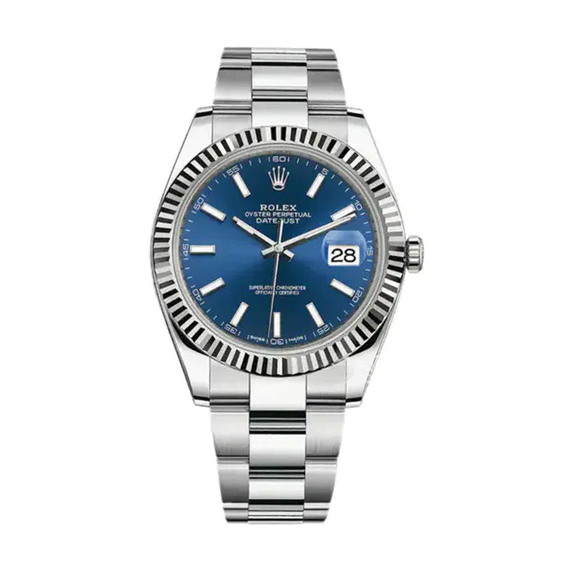 Datejust 126334 Blue Index Oyster 41mm&36mm Stainless Steel Watch 8