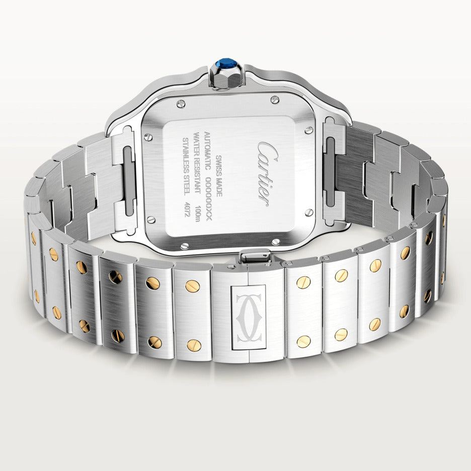 Cartier Santos Stainless Steel & 18K Yellow Gold Men’s Watch, W2SA0006 3