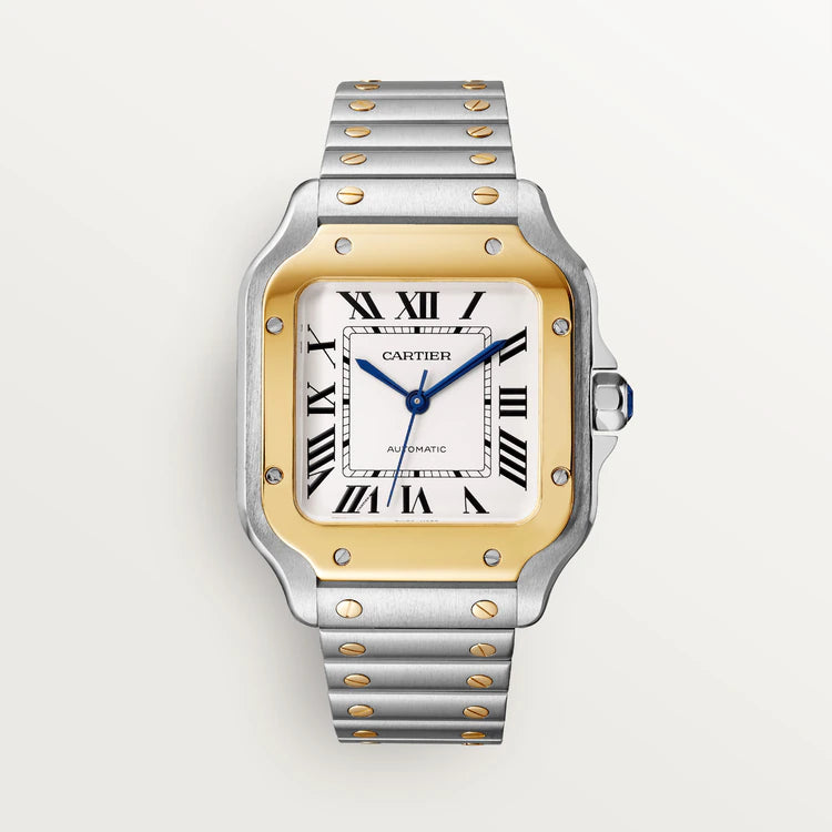 Cartier Santos Stainless Steel & Yellow Gold Unisex Watch, W2SA0007 1