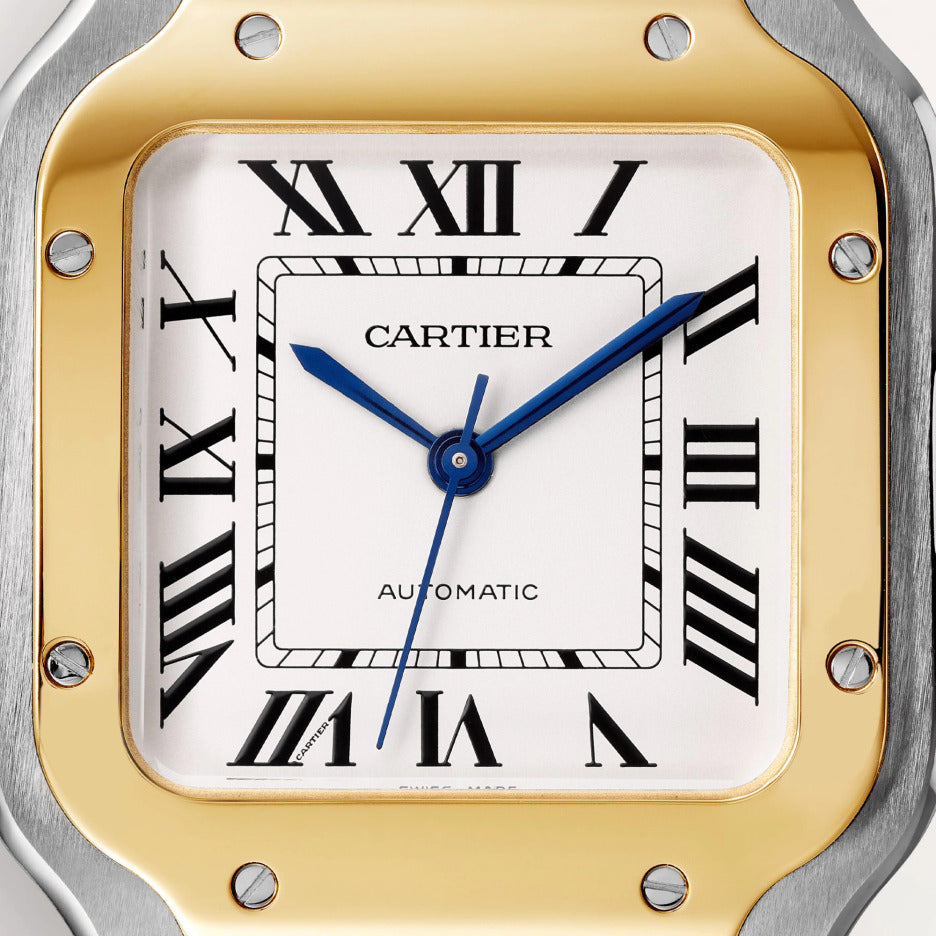 Cartier Santos Stainless Steel & Yellow Gold Unisex Watch, W2SA0007 2