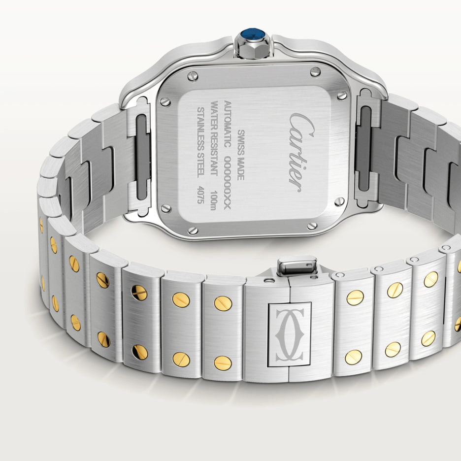 Cartier Santos Stainless Steel & Yellow Gold Unisex Watch, W2SA0007 3