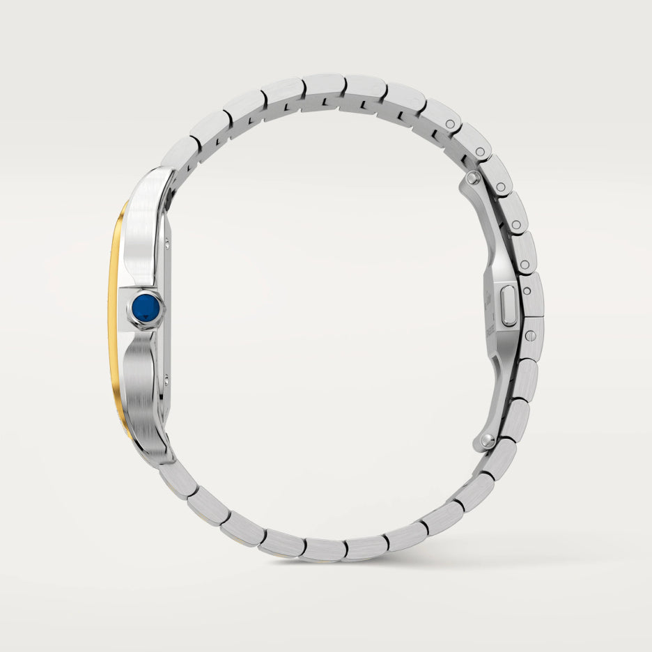 Cartier Santos Stainless Steel & Yellow Gold Unisex Watch, W2SA0007 4