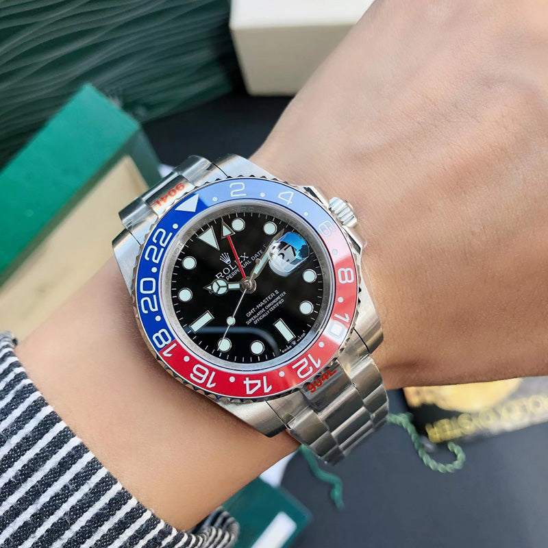 GMT-Master II 126710BLRO 40mm Blue Red Pepsi Bezel Oyster Bracelet Watch 2