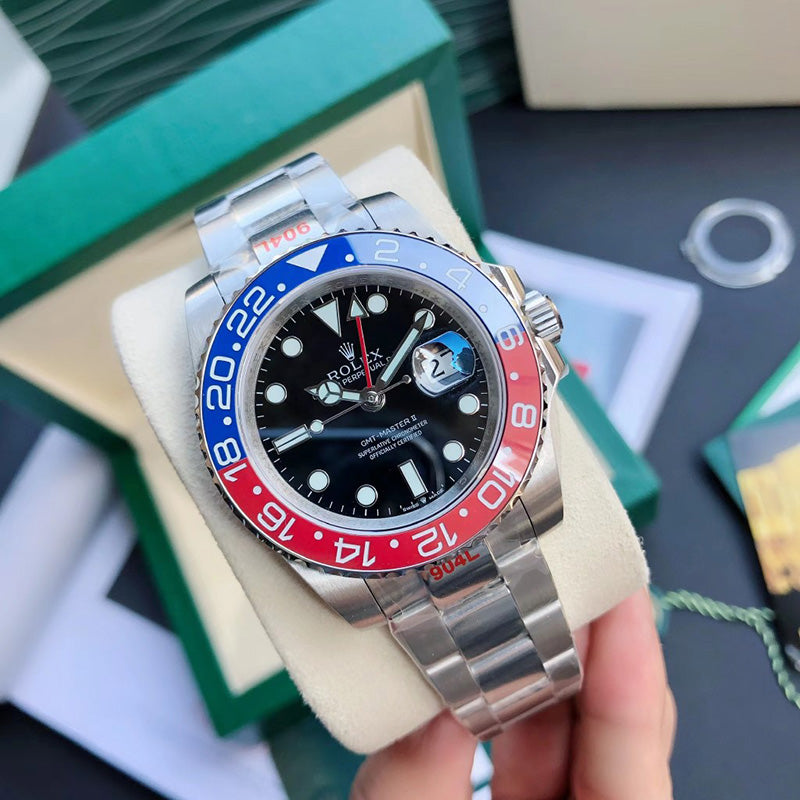 GMT-Master II 126710BLRO 40mm Blue Red Pepsi Bezel Oyster Bracelet Watch 3
