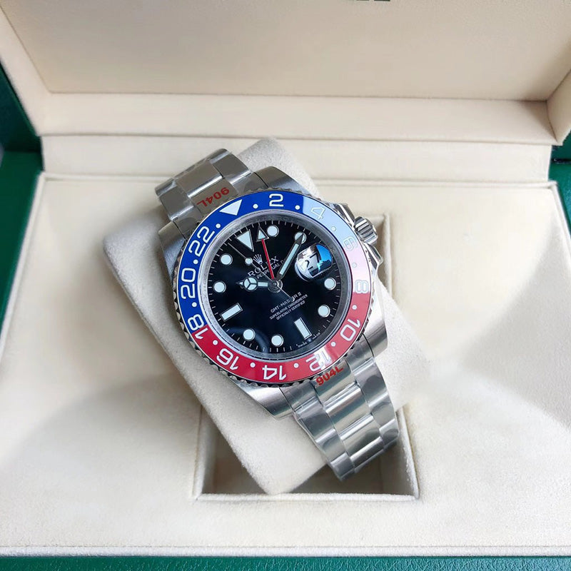 GMT-Master II 126710BLRO 40mm Blue Red Pepsi Bezel Oyster Bracelet Watch 4