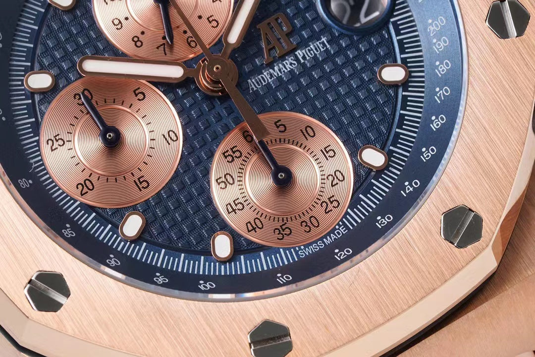 OFFSHORE Pink Gold Blue Dial CHRONOGRAPH 42mm 4