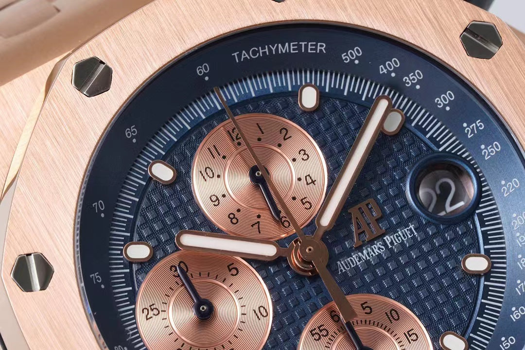 OFFSHORE Pink Gold Blue Dial CHRONOGRAPH 42mm 5