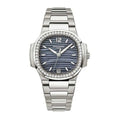 Patek Philippe Nautilus Blue Tinted Mother Of Pearl Dial Automatic Ladies Diamond Watch 7018/1A-010 1