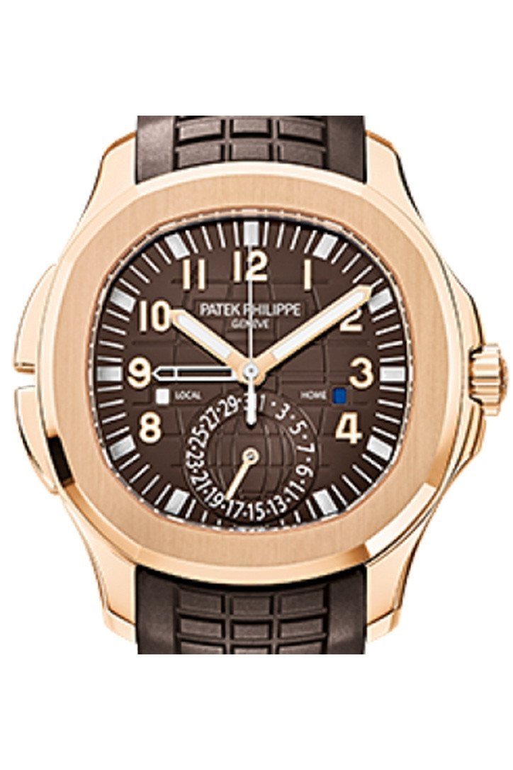 Patek Philippe Aquanaut Brown Embossed Arabic Dial Rose Gold Composite Men's Watch 5164R-001 2