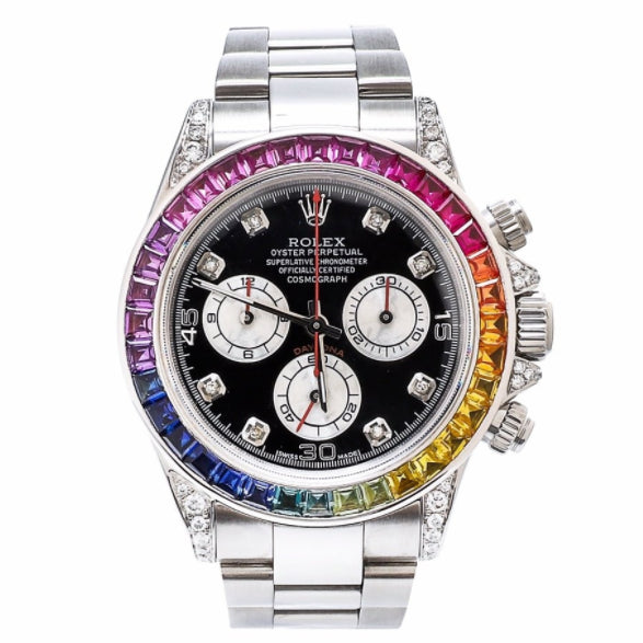 Cosmograph Daytona 116599 RBOW Diamond Silver Stainless Steel 40mm 1