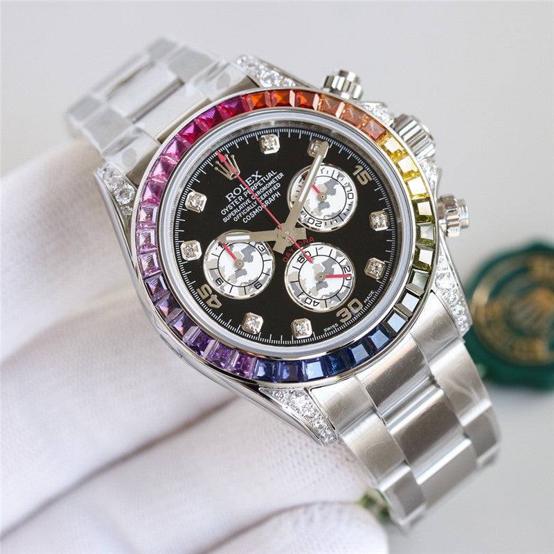 Cosmograph Daytona 116599 RBOW Diamond Silver Stainless Steel 40mm 2