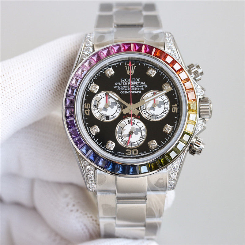 Cosmograph Daytona 116599 RBOW Diamond Silver Stainless Steel 40mm 3