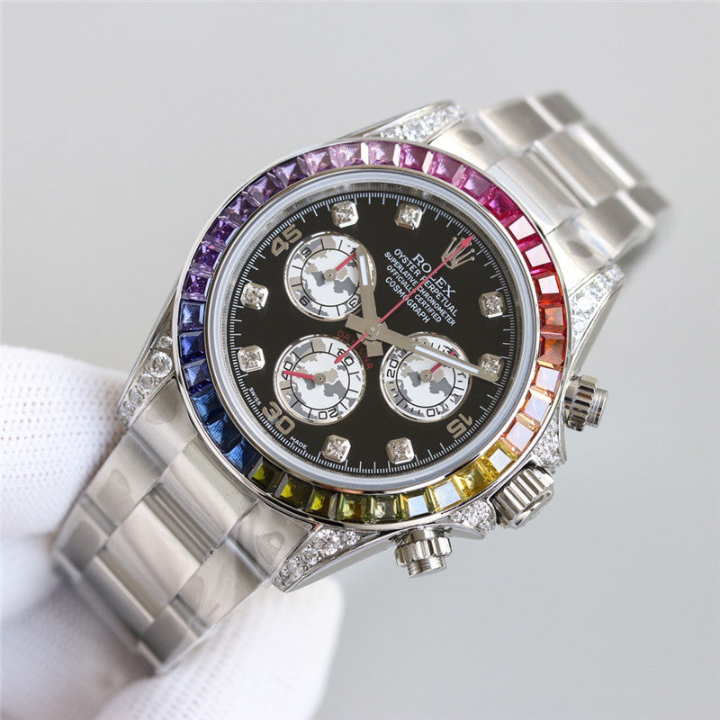 Cosmograph Daytona 116599 RBOW Diamond Silver Stainless Steel 40mm 4
