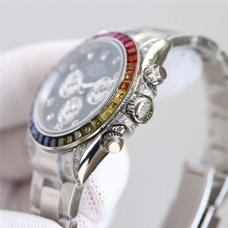 Cosmograph Daytona 116599 RBOW Diamond Silver Stainless Steel 40mm 6
