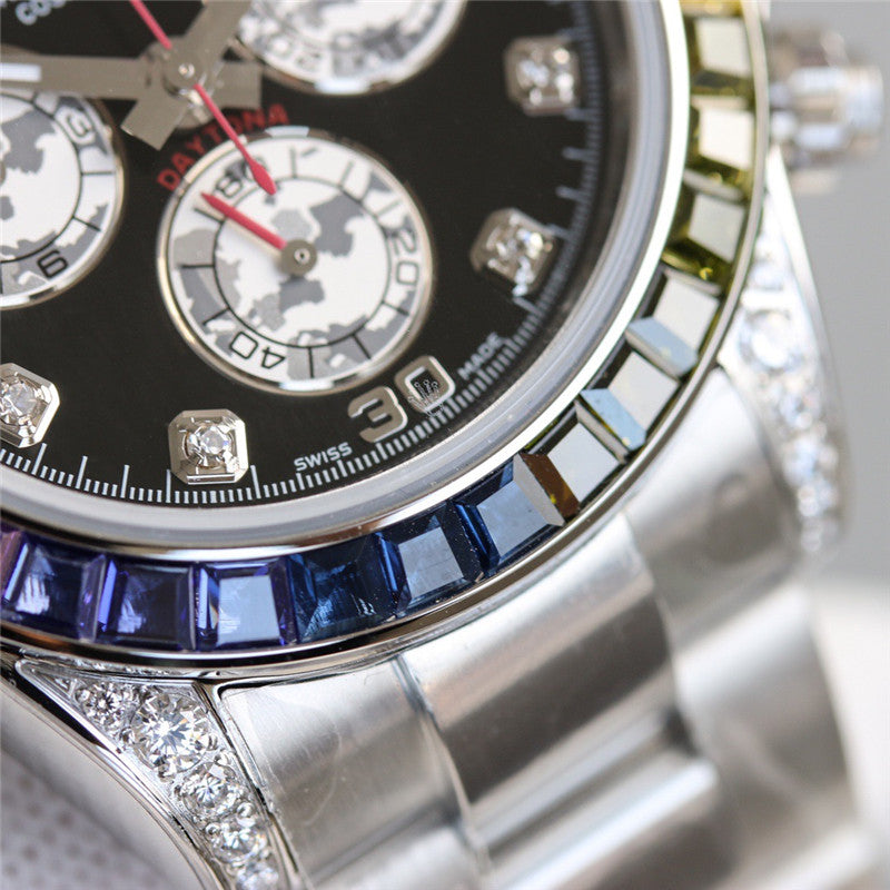 Cosmograph Daytona 116599 RBOW Diamond Silver Stainless Steel 40mm 7