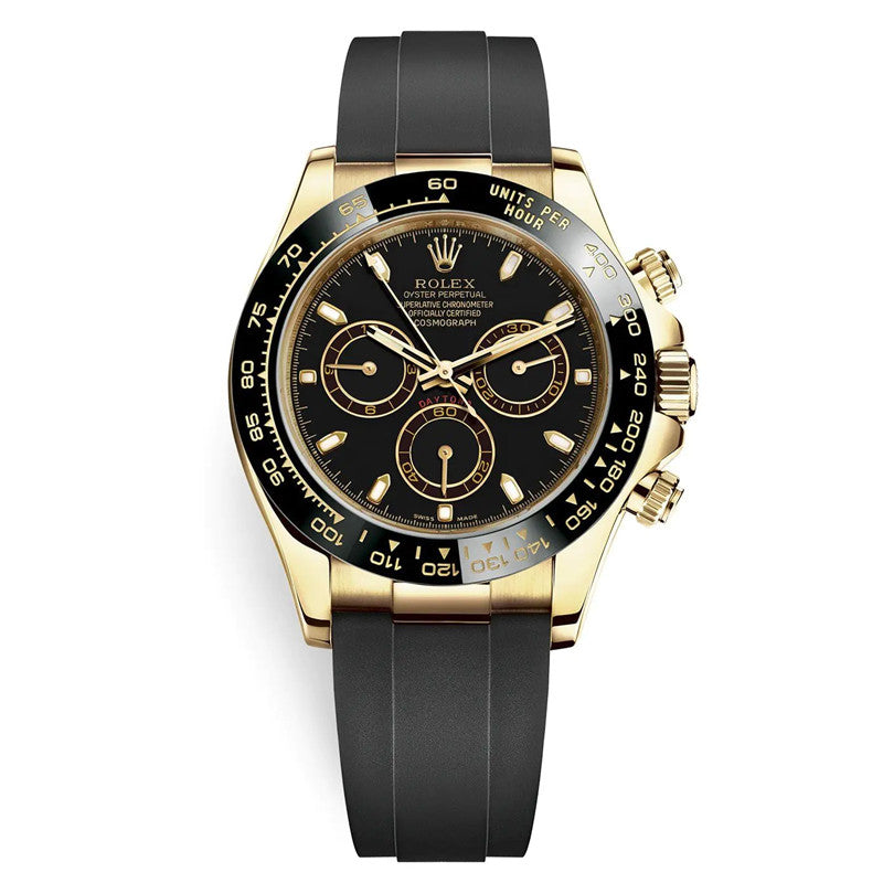 Cosmograph Daytona 116518LN Black Dial Oysterflex 40mm Watch 1
