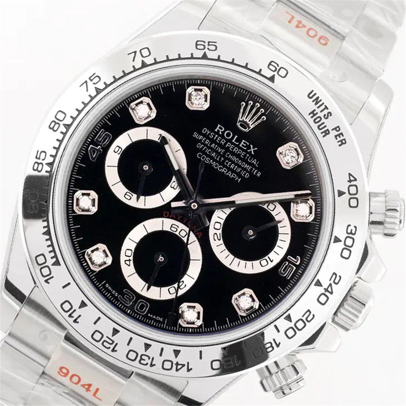 Cosmograph Daytona m116509-0055 Black Diamond Oyster 40mm Watch 3