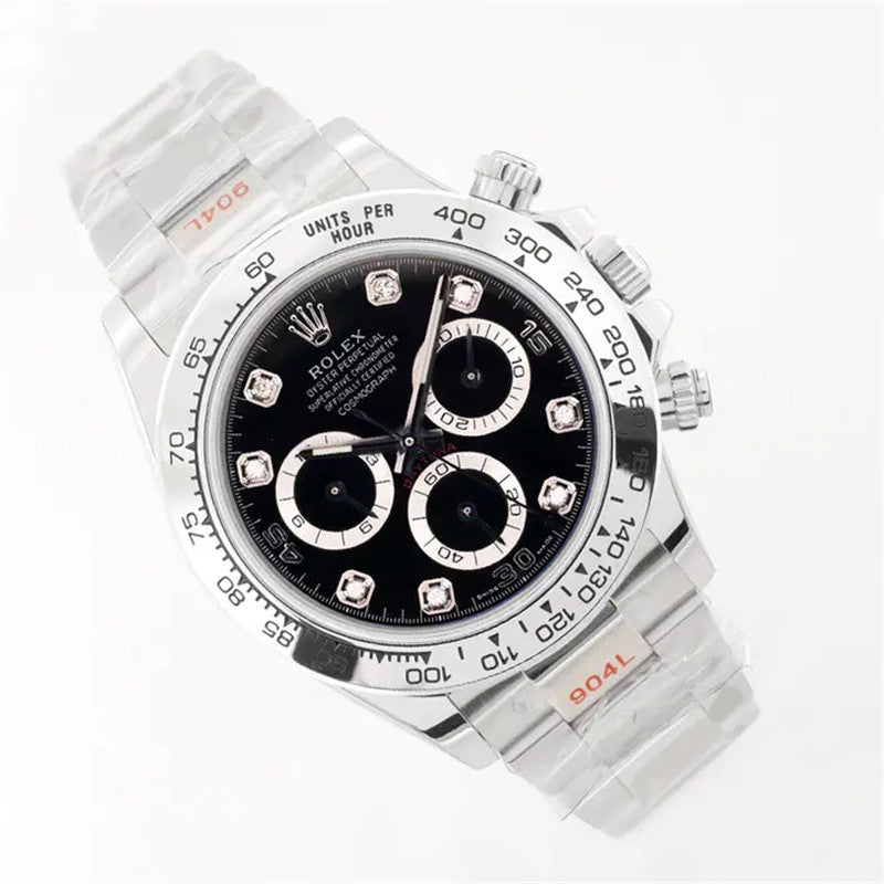 Cosmograph Daytona m116509-0055 Black Diamond Oyster 40mm Watch 4