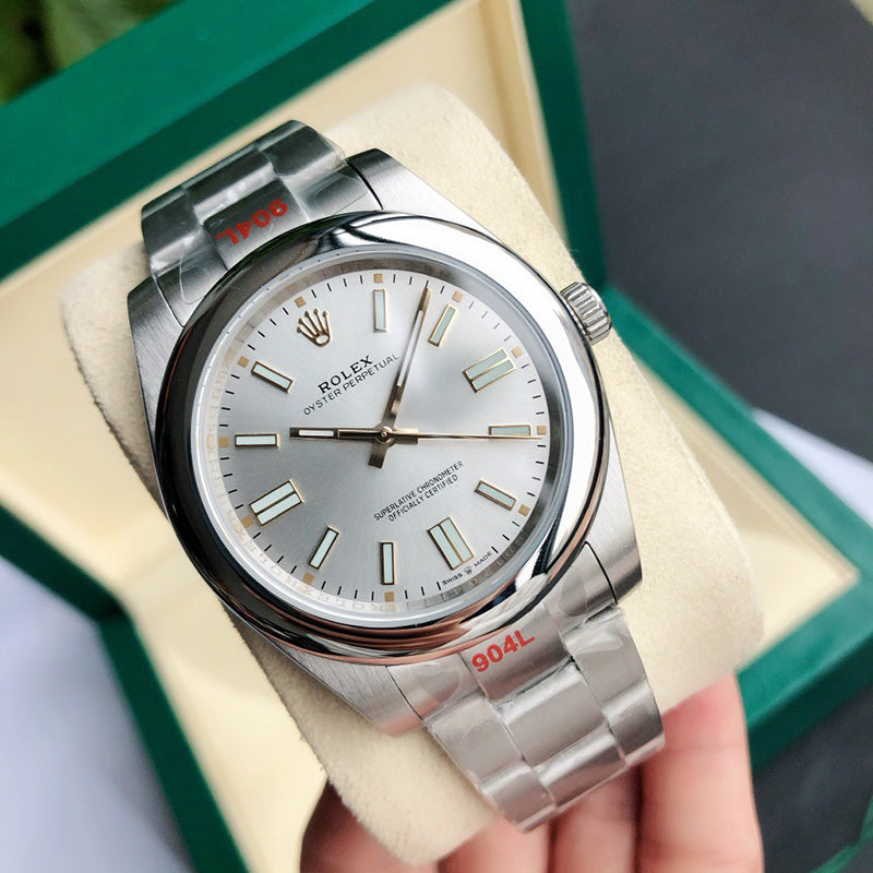 Oyster Perpetual 124300 41mm&36mm Silver Dial 3