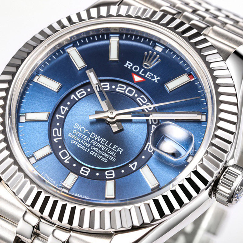 Sky Dweller 326938 42mm Blue Index Watch 3