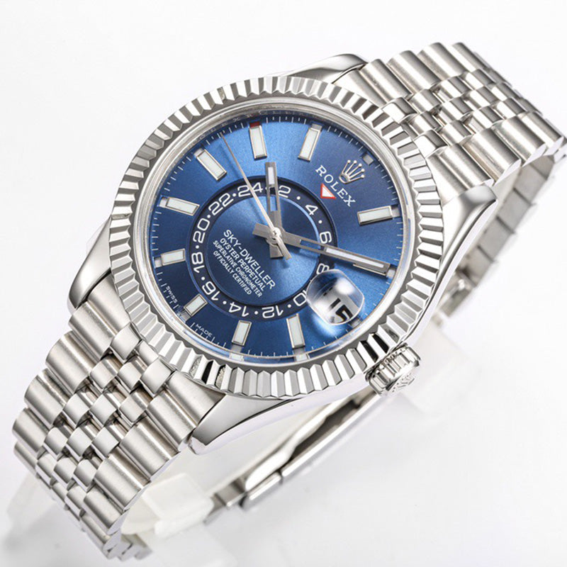 Sky Dweller 326938 42mm Blue Index Watch 4