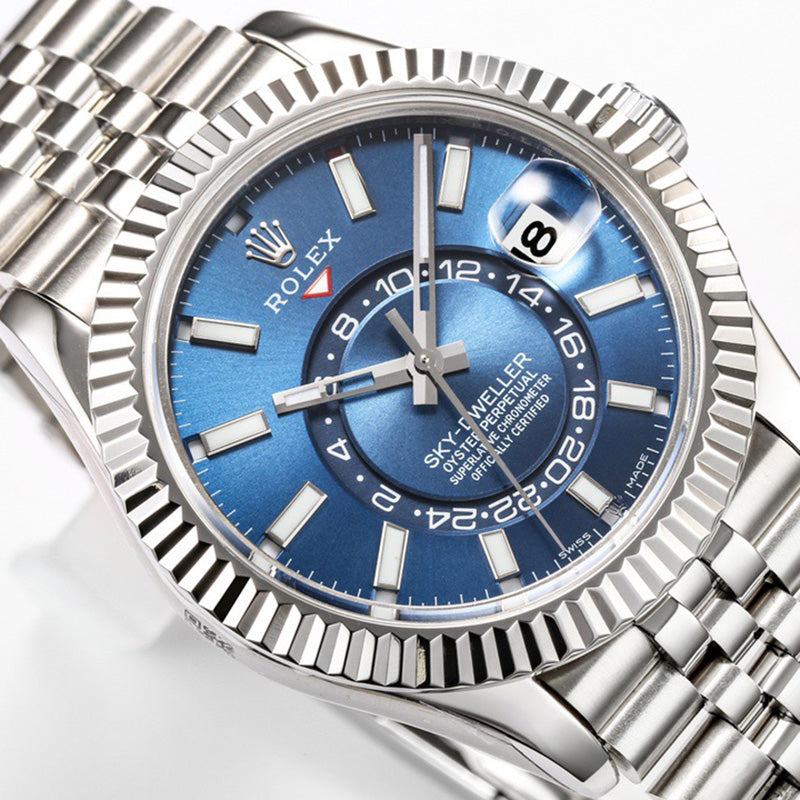 Sky Dweller 326938 42mm Blue Index Watch 6
