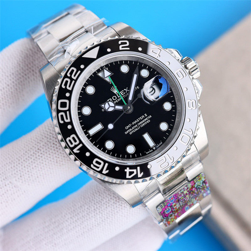 GMT-Master II 116710LN 40mm Stainless Steel Black Dial Watch 4