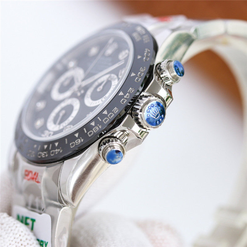 Cosmograph Daytona 116519 Black Diamond Dial 40mm Watch 6
