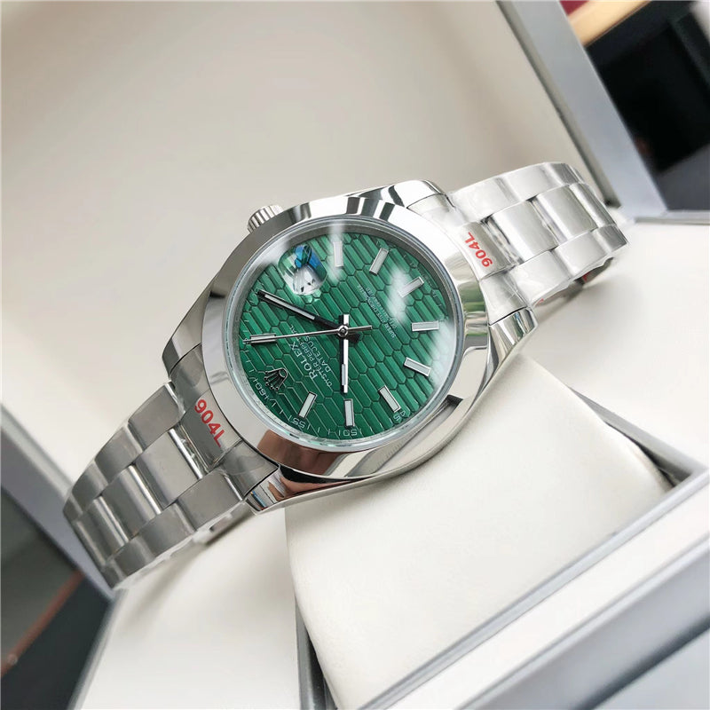 Datejust Green Diamond Texture Dial 41mm Watch 3