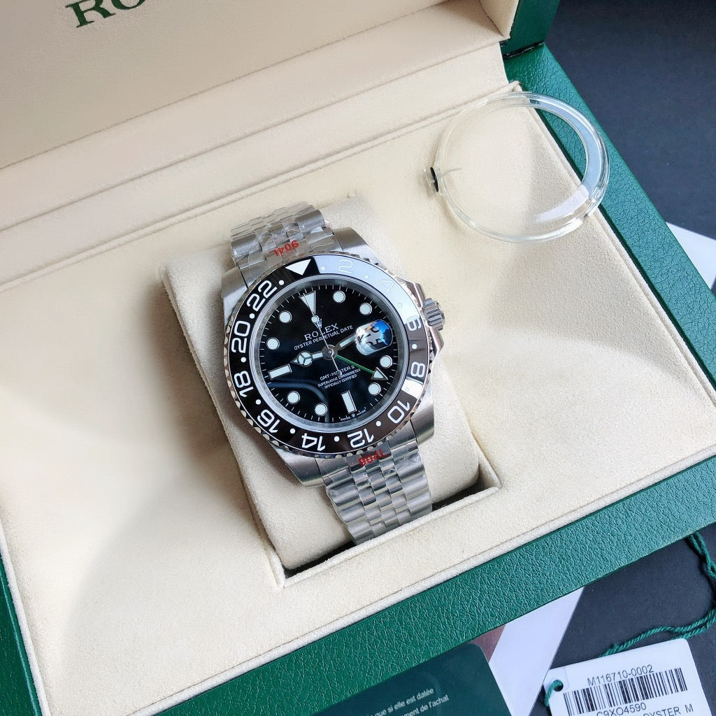 GMT-Master II 116710 40mm Stainless Steel Black Dial Watch 6