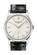 Patek Philippe Calatrava Silver Dial 18 kt White Gold Men's Watch 5196G-001 1