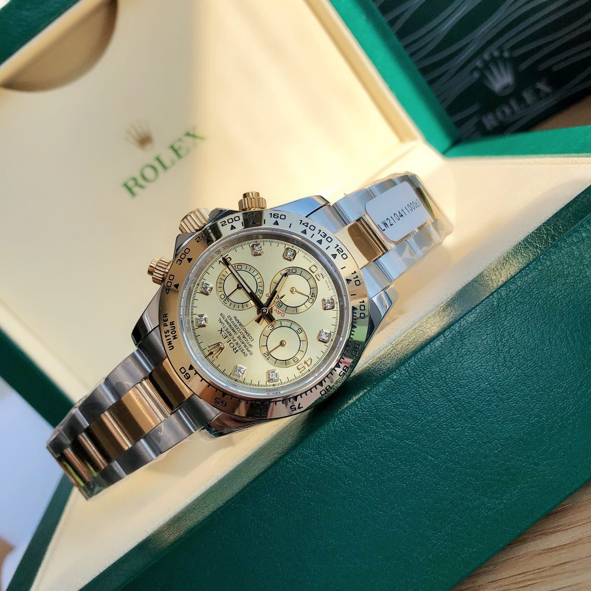 Cosmograph Daytona 116503 Champagne Diamond Oyster 40mm 4