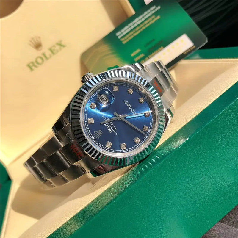Datejust 126334-0015 Diamond Blue Dial 41mm&36mm Watch 4