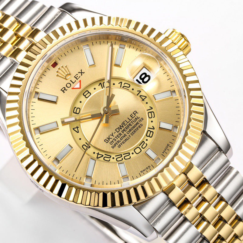 Sky Dweller 326938 42mm Gold Index Dial Watch 4