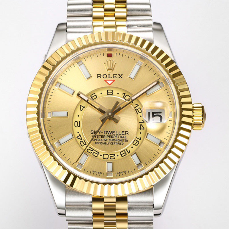 Sky Dweller 326938 42mm Gold Index Dial Watch 5