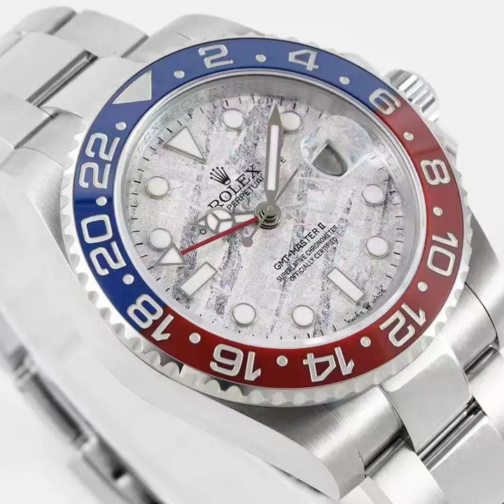GMT-Master II 126719BLRO Pepsi 40mm White Meteorite Dial Watch 2