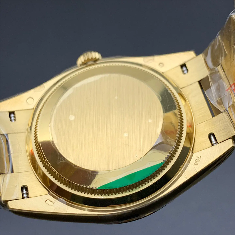 Day-Date 128238 36mm Gold President Green Diamond Dial 4