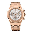 Audemars Piguet Royal Oak Chronograph Silver Dial 41mm 18k Rose Gold Watch 26320OR.OO.1220OR.02 1