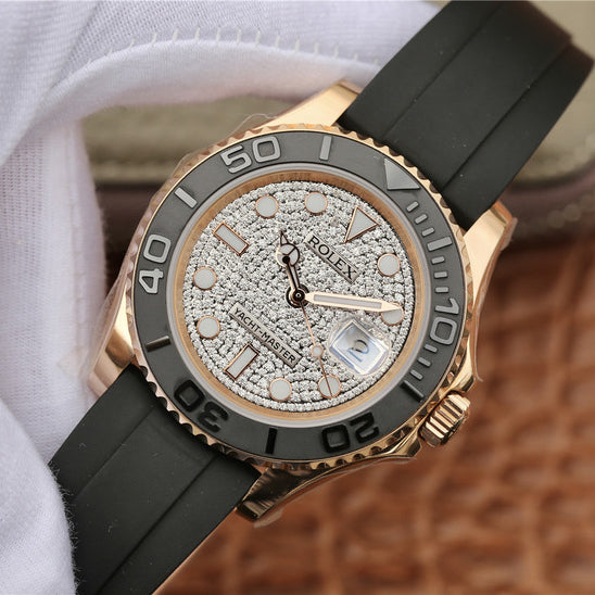 Yacht Master 126655 Pave Diamond 40mm Watch 4