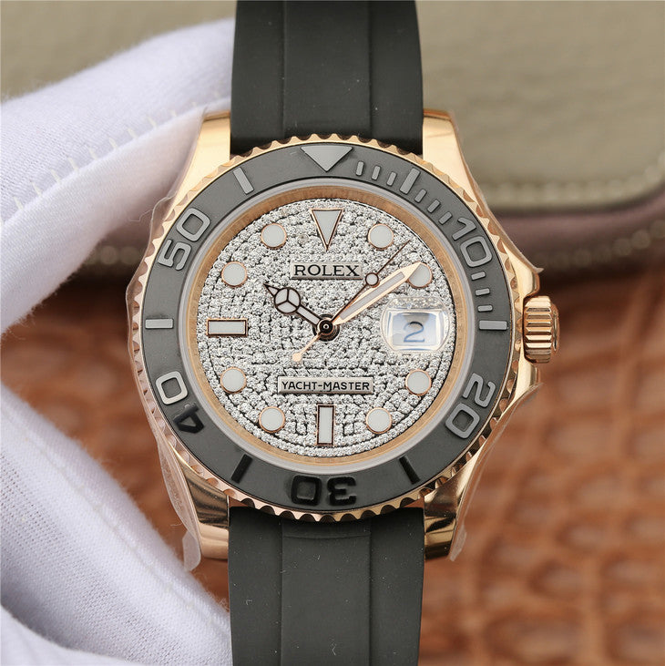 Yacht Master 126655 Pave Diamond 40mm Watch 5