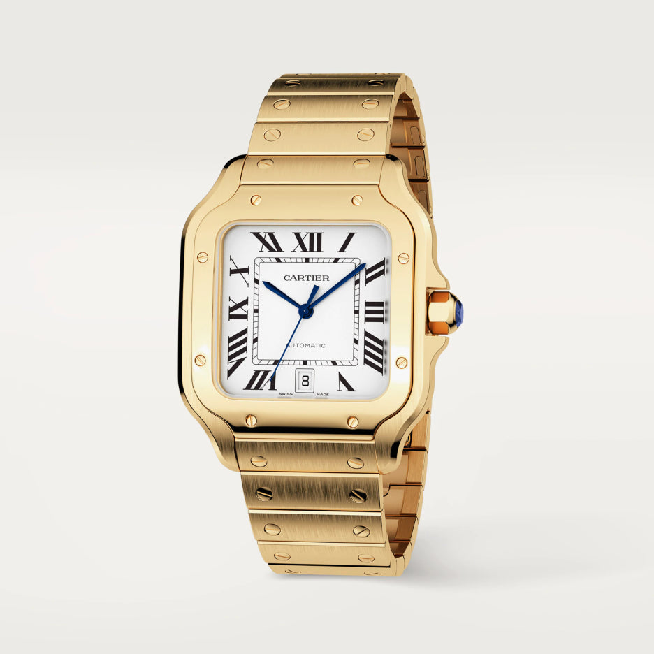 Cartier Santos 18K Yellow Gold Men’s Watch, WGSA0029 2