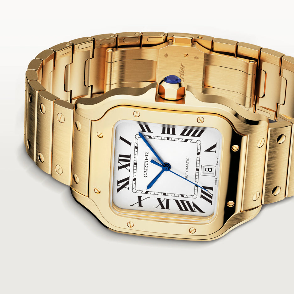 Cartier Santos 18K Yellow Gold Men’s Watch, WGSA0029 5