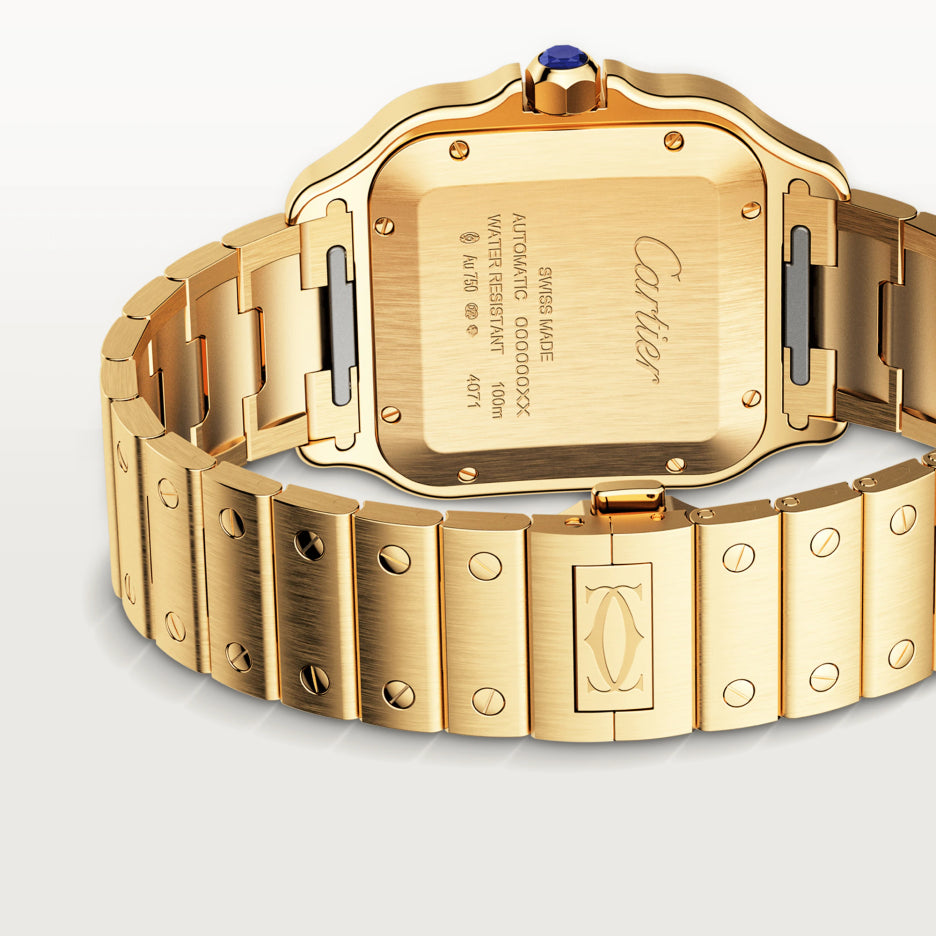 Cartier Santos 18K Yellow Gold Men’s Watch, WGSA0029 6