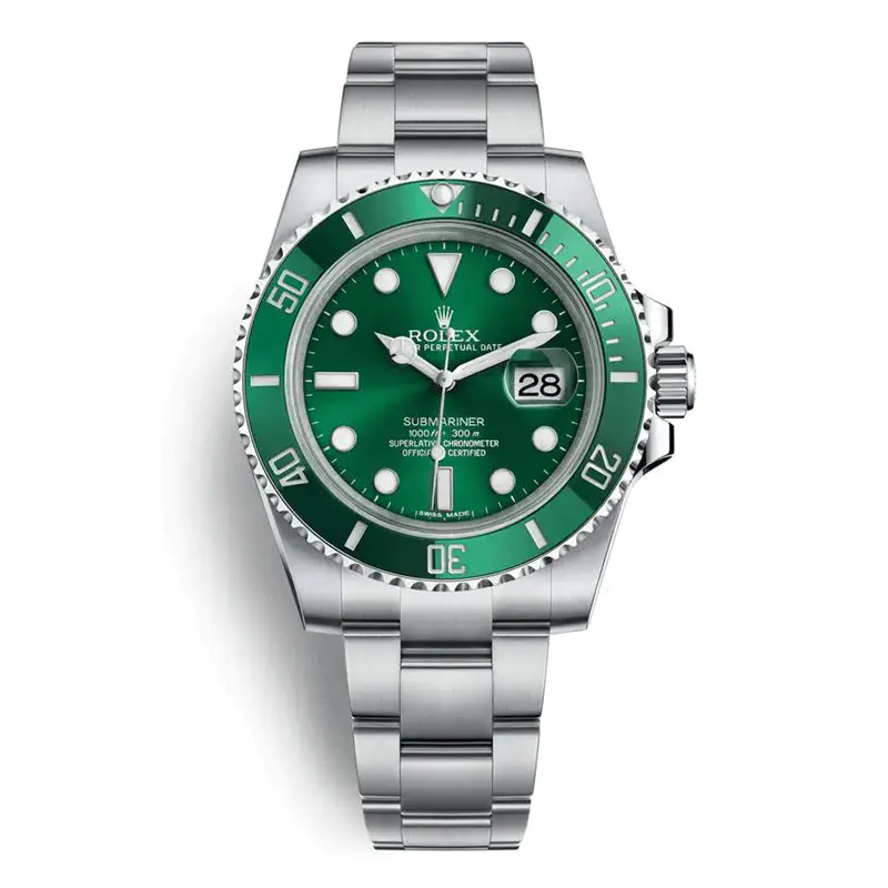 Submariner 116610LV 40mm Green Hulk Dial Watch 1