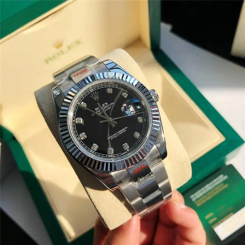 Datejust 126334-0011 Diamond Black Dial 41mm&36mm Watch 3