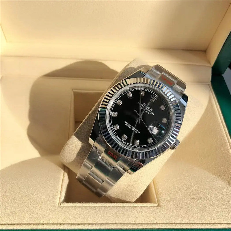 Datejust 126334-0011 Diamond Black Dial 41mm&36mm Watch 4