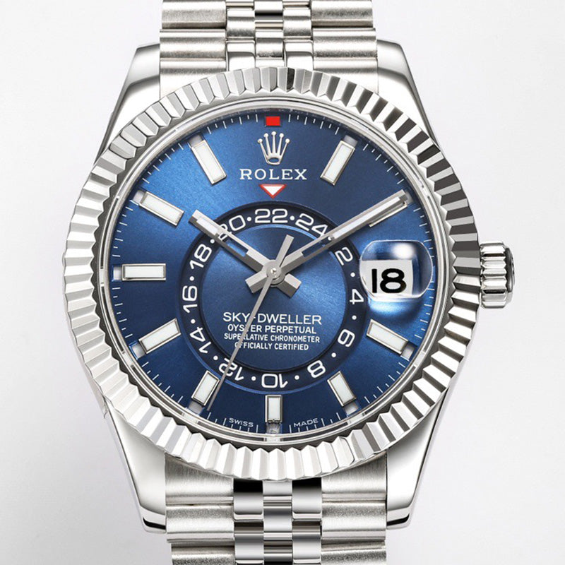 Sky Dweller 326938 42mm Blue Index Watch 2