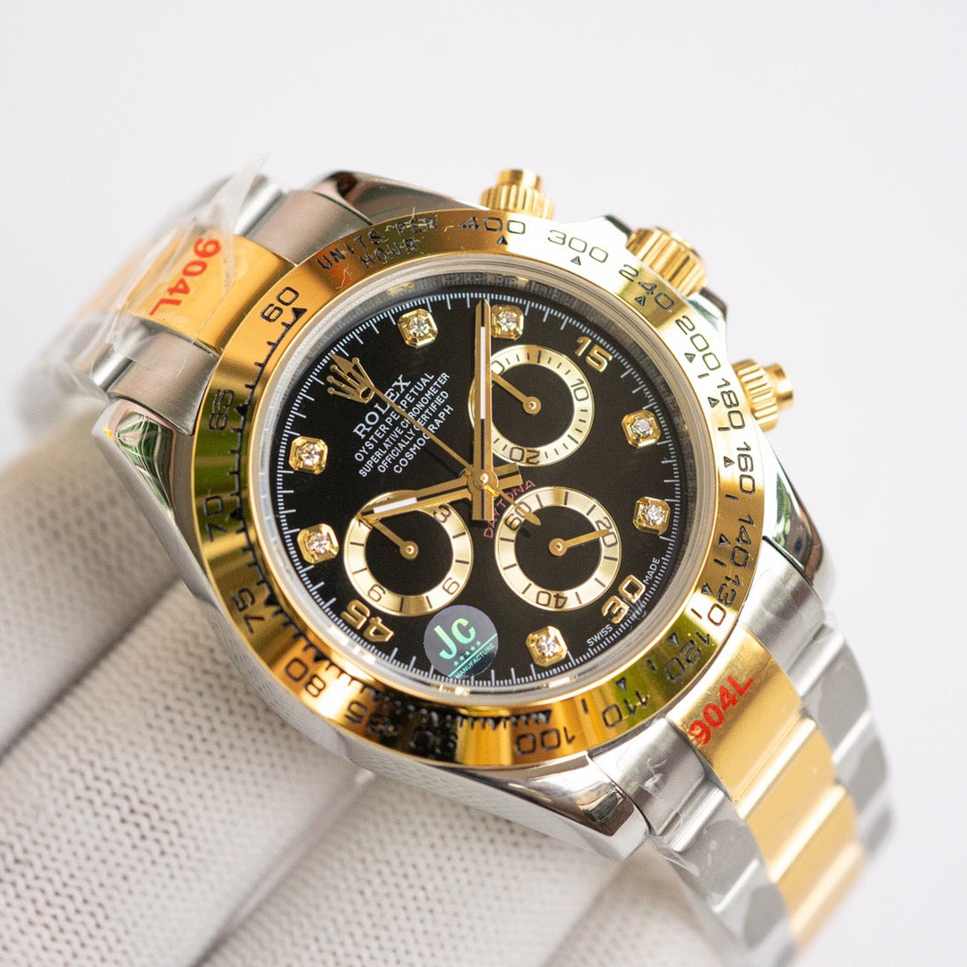 Cosmograph Daytona m116503-0011 Black Diamond Oyster 40mm Watch 3