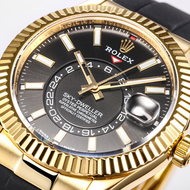 Sky Dweller 326238 42mm Black Oyster Perpetual Mens Watch 5